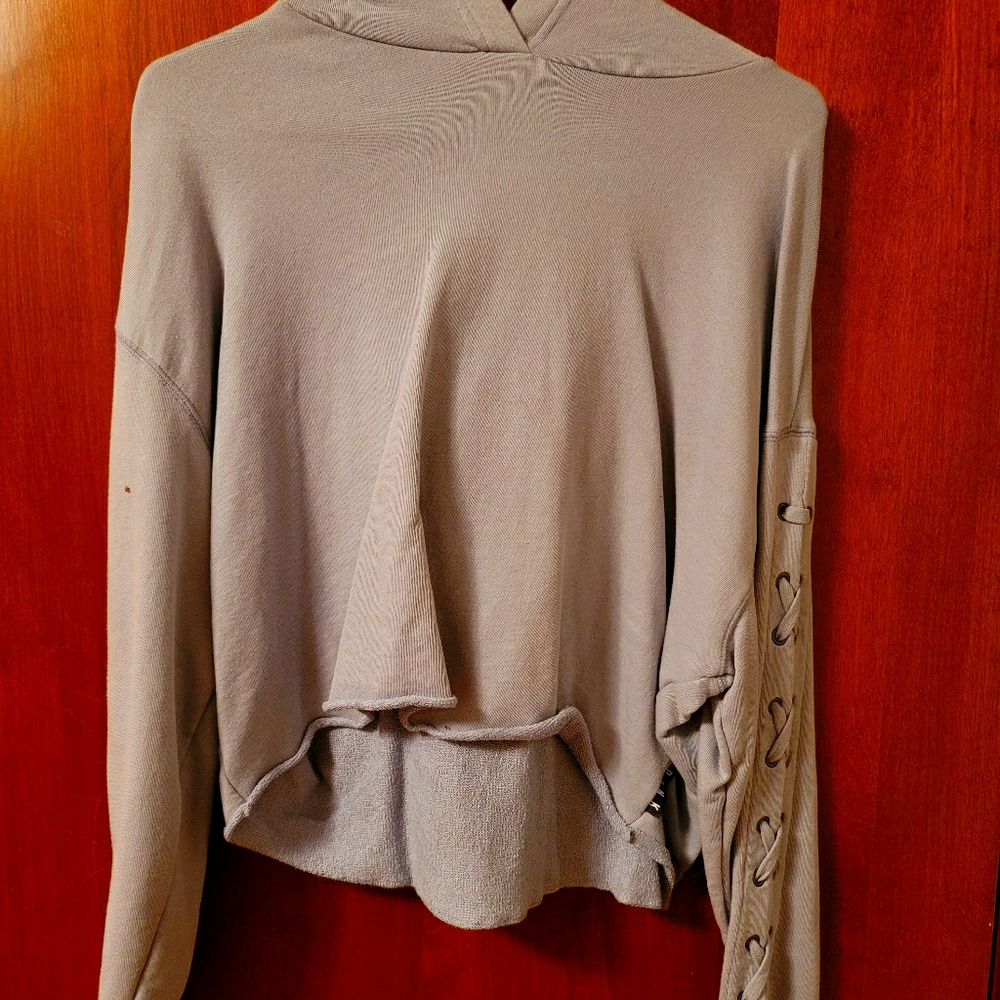 Pink Crop Sweatshirt